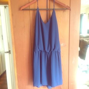 NWT Naked Zebra navy blue sexy mini dress size S